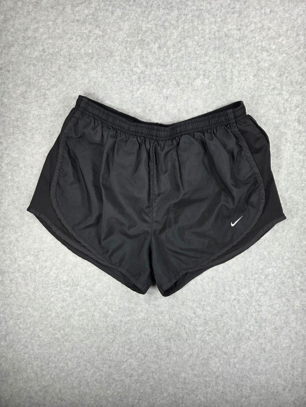 Nike Dri-Fit Women's Medium Black Tempo Running Shorts Athletic Workout Mesh